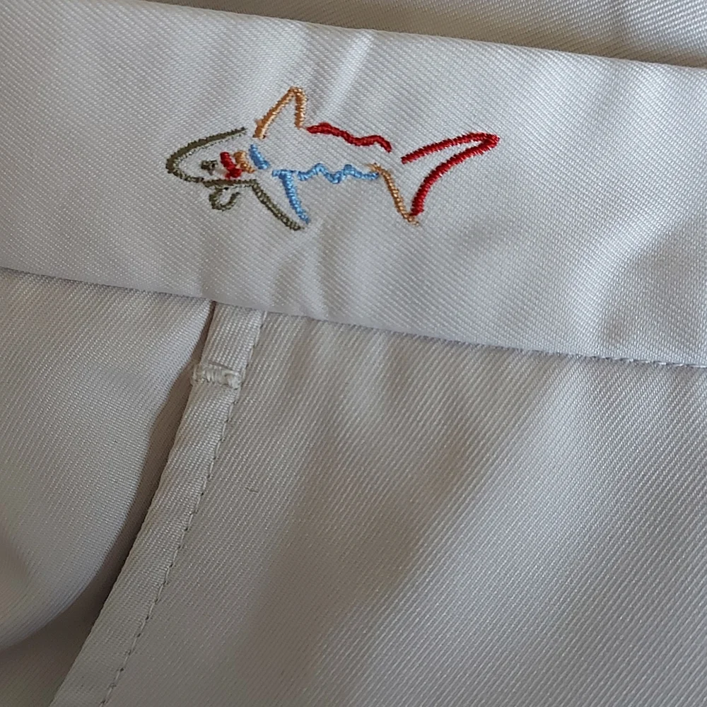 Greg Norman Cream Golf Trousers Size W34 L32 Chino Style Lightweight Pants - Picture 5 of 8